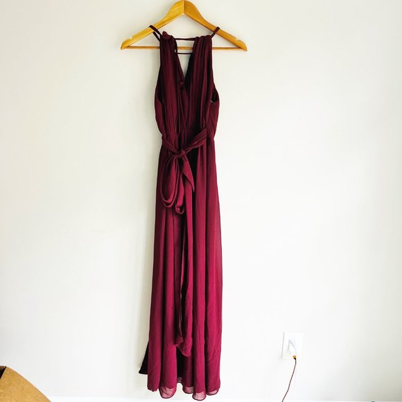 Revelry Eliza Cinnamon Rose Chiffon Dress 0 - Picture 5 of 5